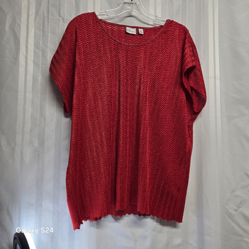 Elegant Red Women's Top